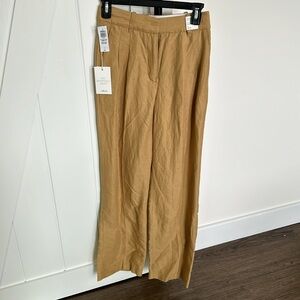 BNWT Wilfred Effortless linen pant, high rise, size 0